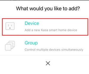 Kasa Smart Plug Add Device